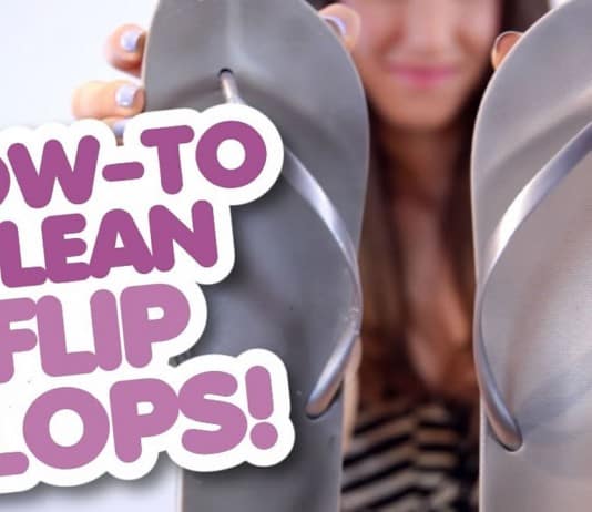 How to Wash Stinky Flip-Flops and Sandals clean flip flops sandals