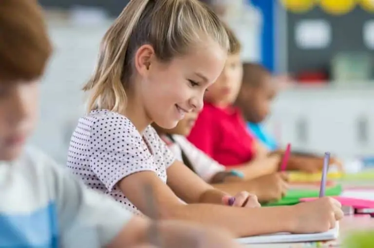 kid doing homework