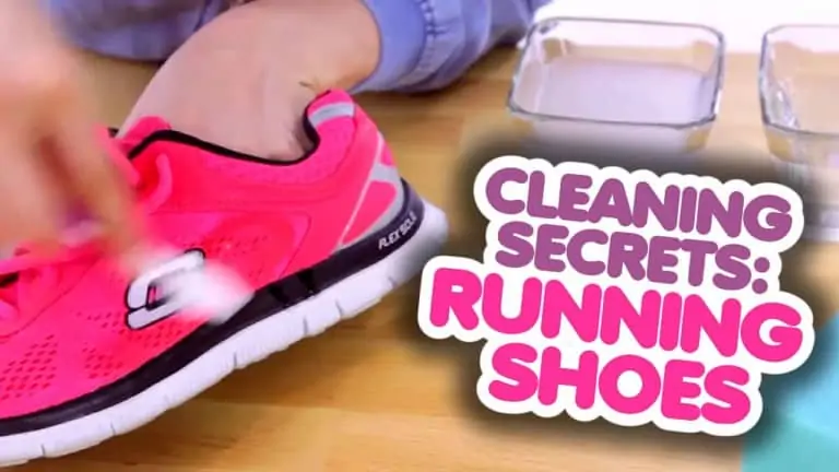 clean running shoes