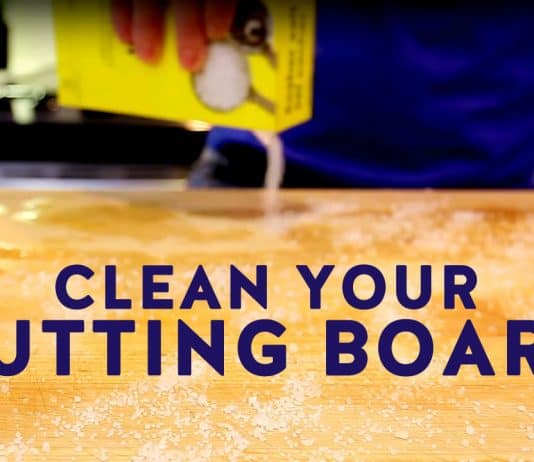 How to Clean Your Cutting Board!
