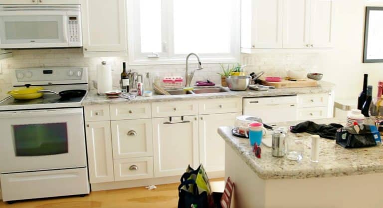 messy kitchen