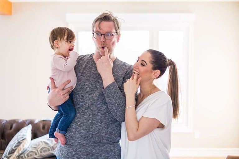 Melissa, Chad, and their daughter