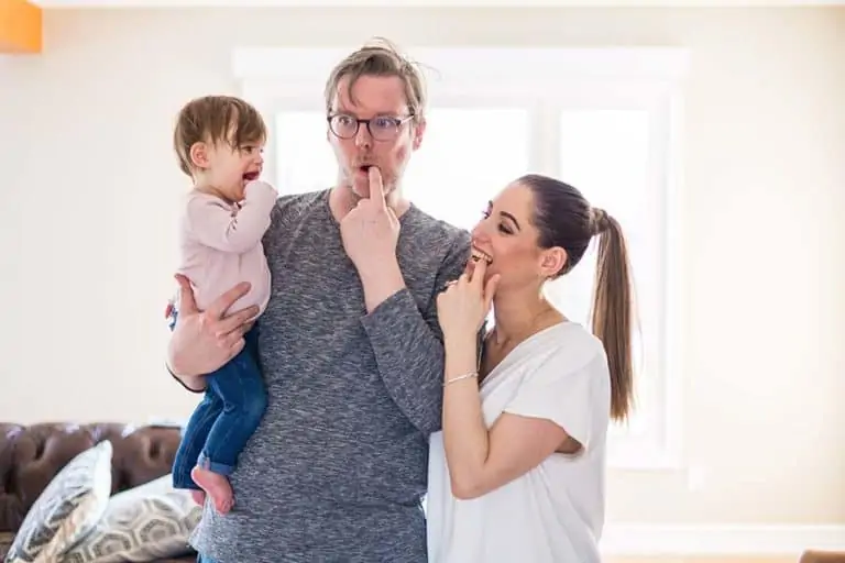Melissa, Chad, and their daughter