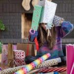2021 Holiday Gift Guide Melissa Maker with wrapping paper and boxes