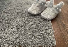 How to Clean a Shag Rug shag rug with slippers