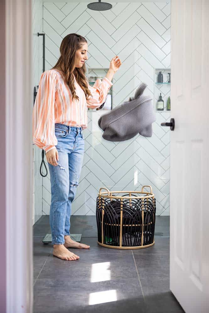 Melissa doing laundry