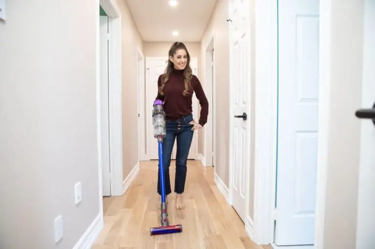Melissa Maker Vacuuming